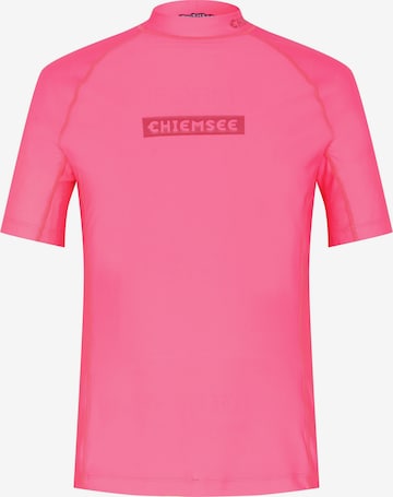 CHIEMSEE Regular fit Performance Shirt 'Awesome' in Pink: front