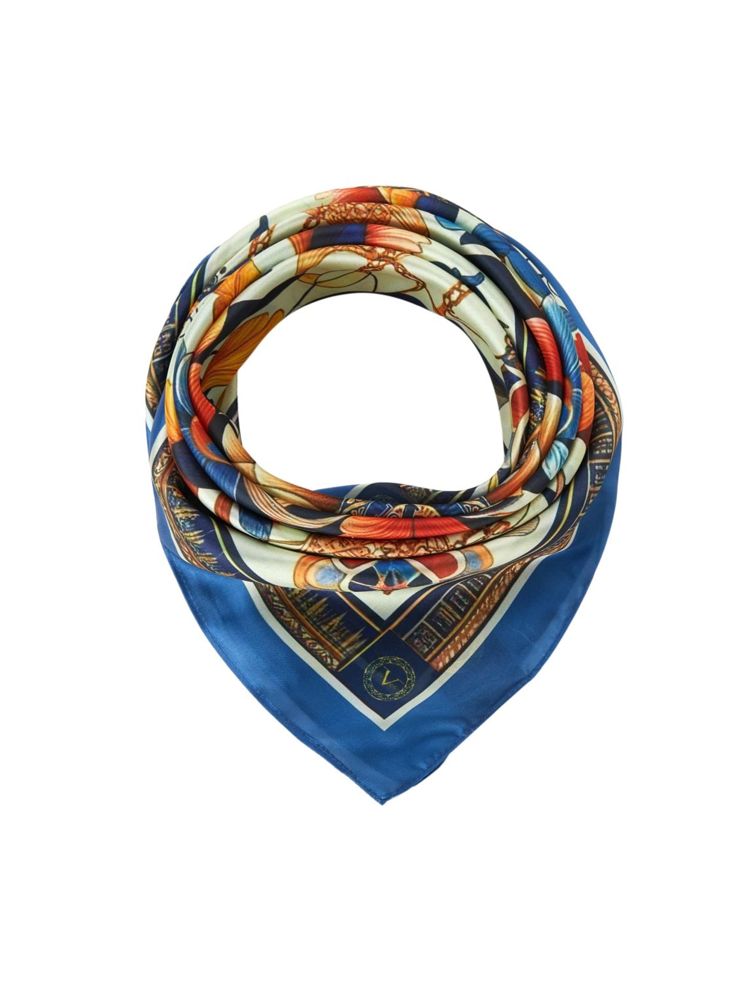 19V69 ITALIA - Chal 'Royal Flowers' en azul: frente