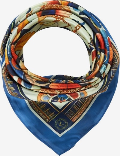 19V69 ITALIA Scarf 'Royal Flowers' in 70x70 cm in Blue, Item view