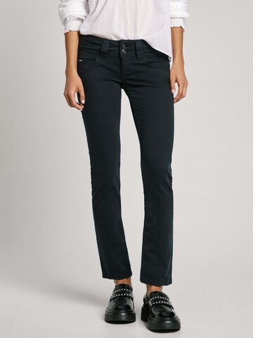 Pepe Jeans Slimfit Jeans 'Venus' in Zwart: voorkant