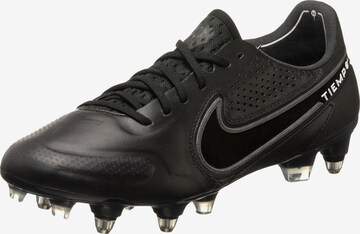 NIKE Soccer Cleats 'Tiempo Legend 9 Elite SG-Pro AC' in Black: front