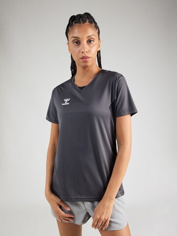 Hummel Functioneel shirt 'Authentic' in Grijs: voorkant