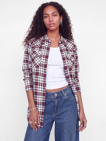 JJXX Blouse 'JXJamie' in Bruin: voorkant