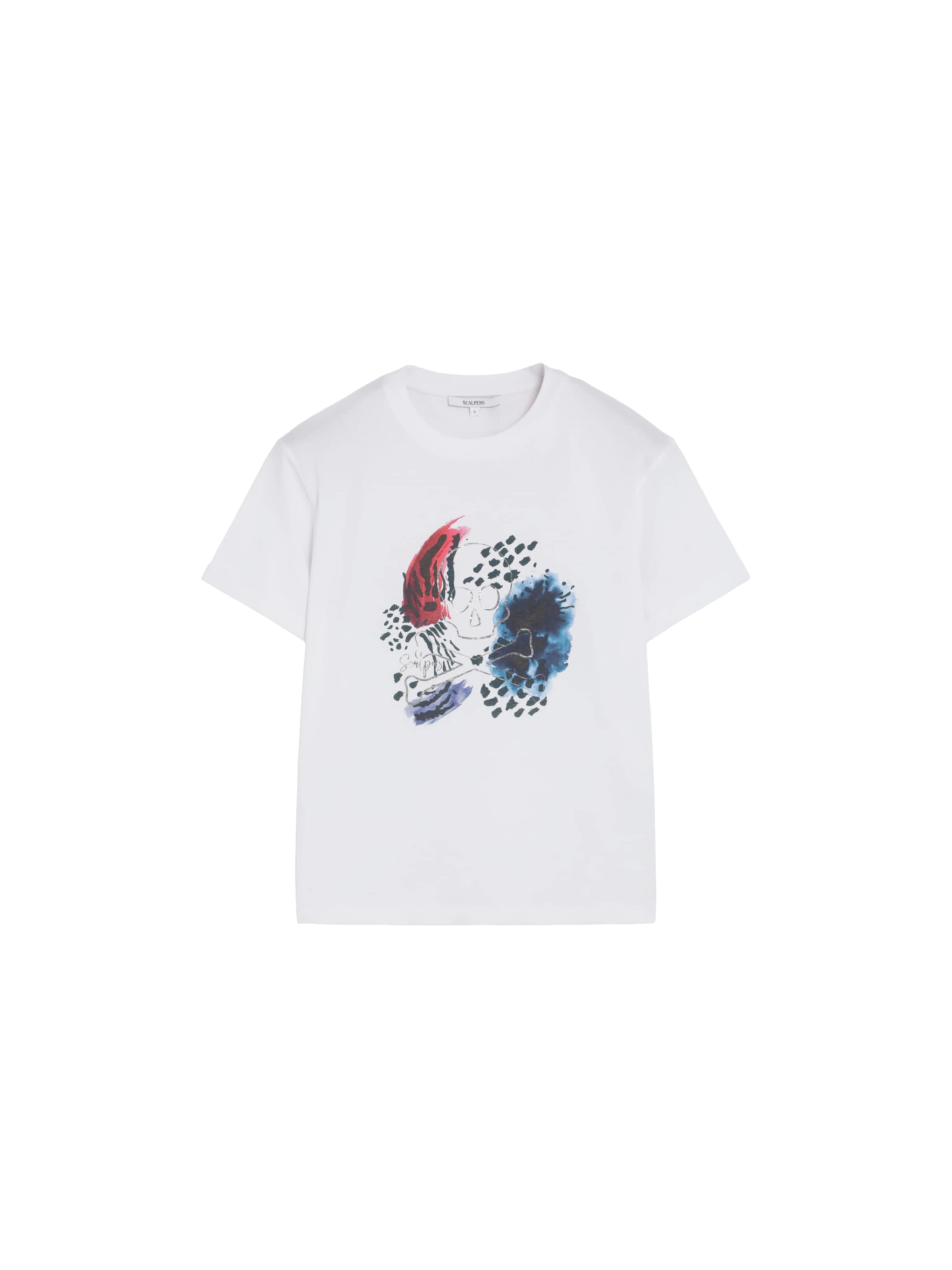 T-shirt ' ' Scalpers en blanc : devant