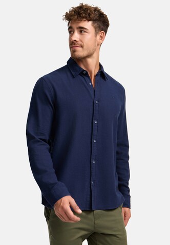 INDICODE JEANS Regular fit Button Up Shirt in Blue