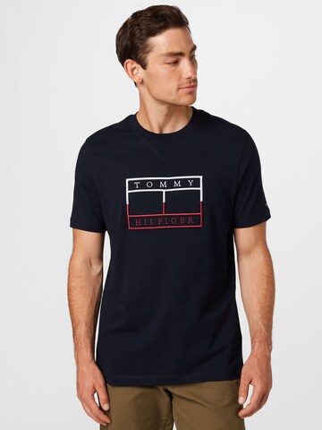 Tricou de la TOMMY HILFIGER pe albastru: față