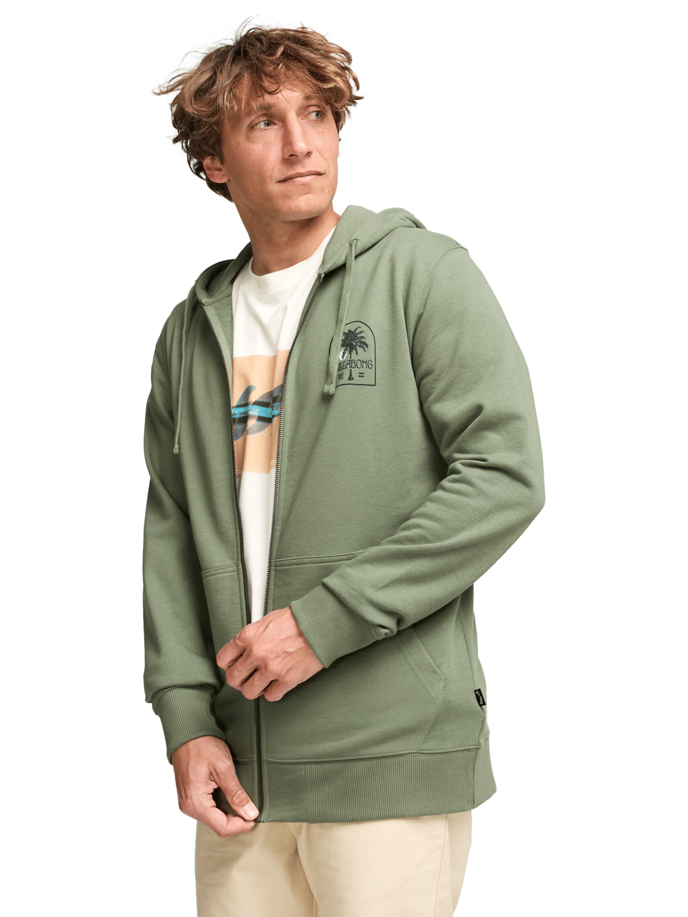 BILLABONG Sweatjacke in Grün