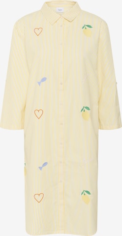 Robe-chemise 'Zytta' SAINT TROPEZ en jaune : devant