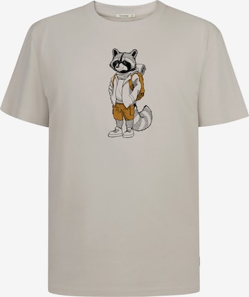 T-Shirt 'Animal Raccoon Hike' GREENBOMB en gris : devant