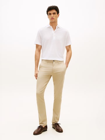 TOMMY HILFIGER Slimfit Chino hlače | zelena barva