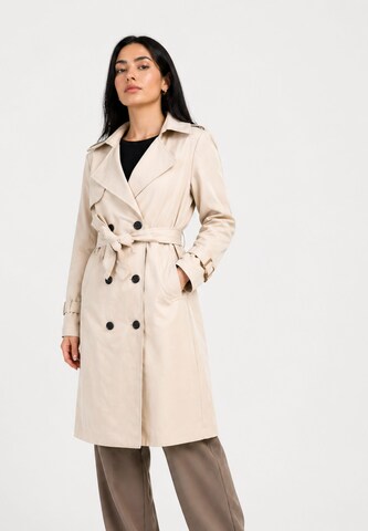 CHERRY KOKO Tussenmantel in Beige: voorkant
