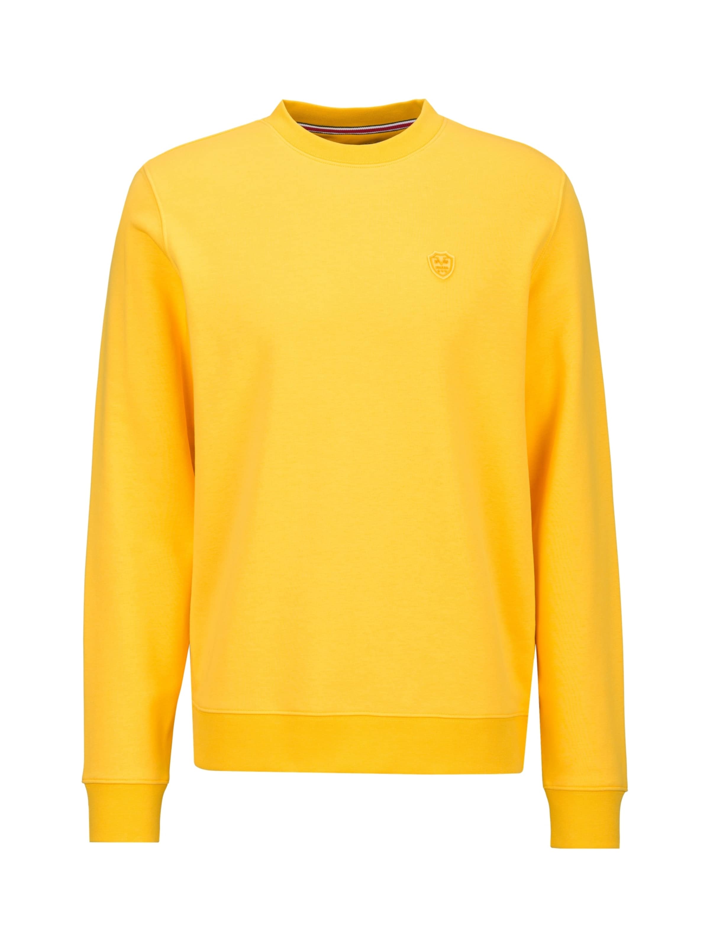 19V69 ITALIA Sweatshirt 'Nico' in Geel: voorkant