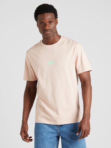 HUGO T-shirt 'Dindion' i rosa: framsida