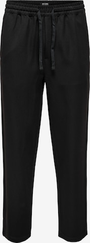 Only & Sons Regular Pants 'SINUS' in Black: front
