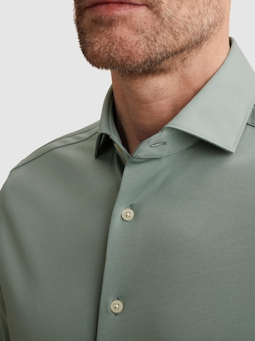 Regular fit Camicia 'Elevated Knit shirt' di VANGUARD in verde