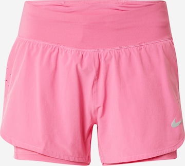 NIKE - Regular Calças de desporto 'Eclipse' em rosa: frente