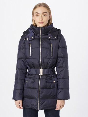 NAF NAF Winter Coat 'BUKIARA' in Blue: front