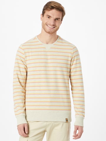 Fli PapiguSweater majica 'Der 21' - bijela boja: prednji dio