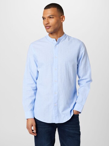 SELECTED HOMME Slim fit Button Up Shirt in Blue: front