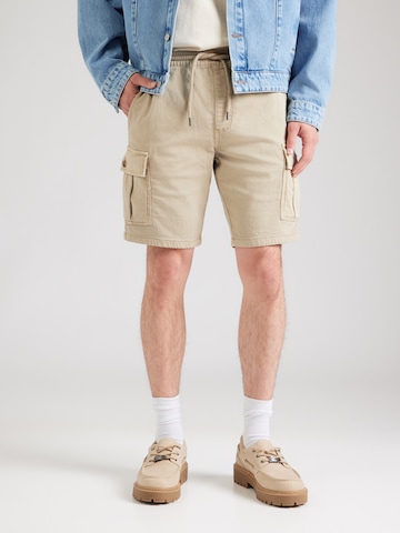 INDICODE JEANS Normalny krój Bojówki 'Bouillon' w kolorze szary: przód