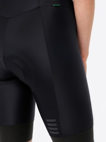 VAUDE Slimfit Sportbroek 'Furka Bib II' in Zwart