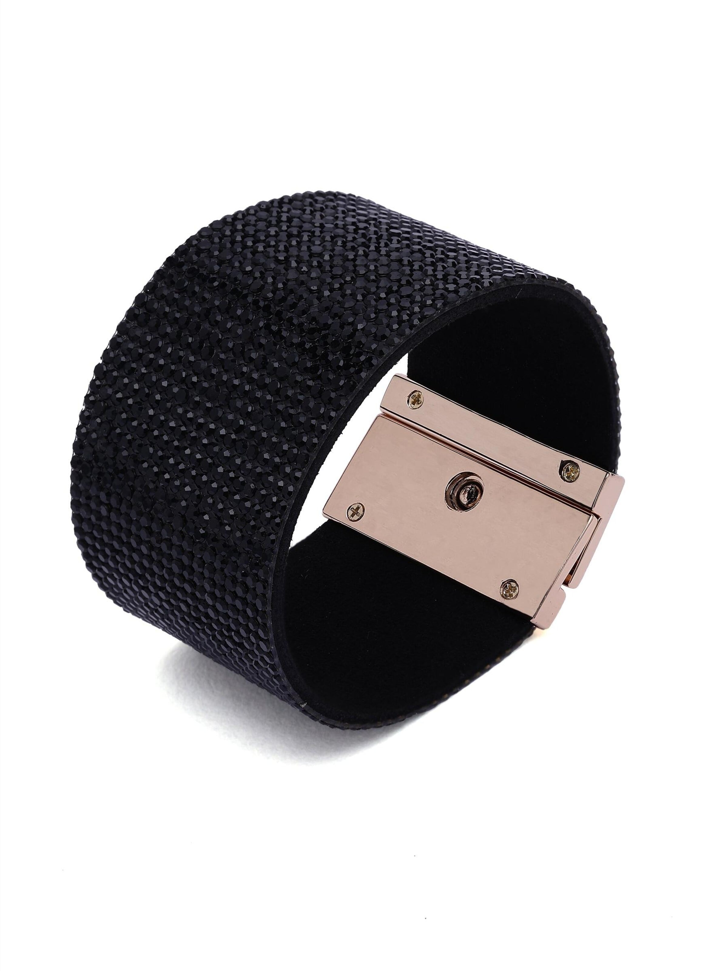 AVANT-GARDE PARIS - Pulseira 'Diva' em preto: frente