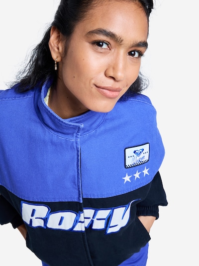 ROXY Jacke 'Moto' in L in himmelblau / schwarz / weiß, Produktansicht