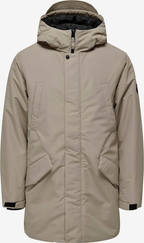 Only & Sons Between-seasons parka 'ONSCarl' in Beige: front