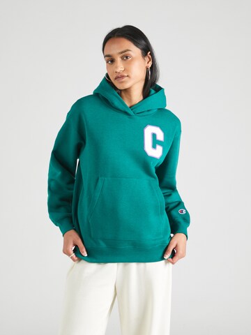 Champion Authentic Athletic Apparel - Sudadera en verde: frente