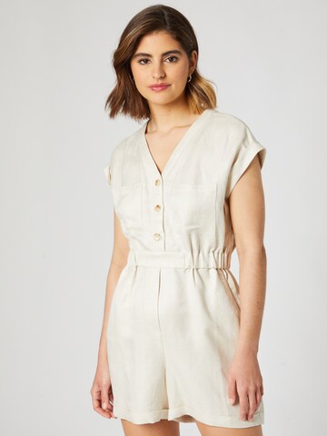 Guido Maria Kretschmer Women Jumpsuit 'Mina' in Beige: voorkant