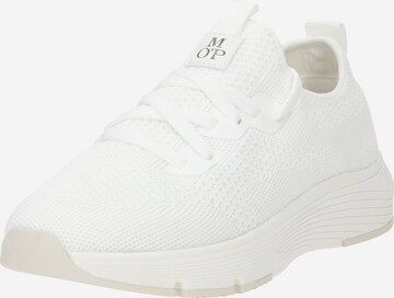 Baskets basses 'Leila' Marc O'Polo en blanc : devant