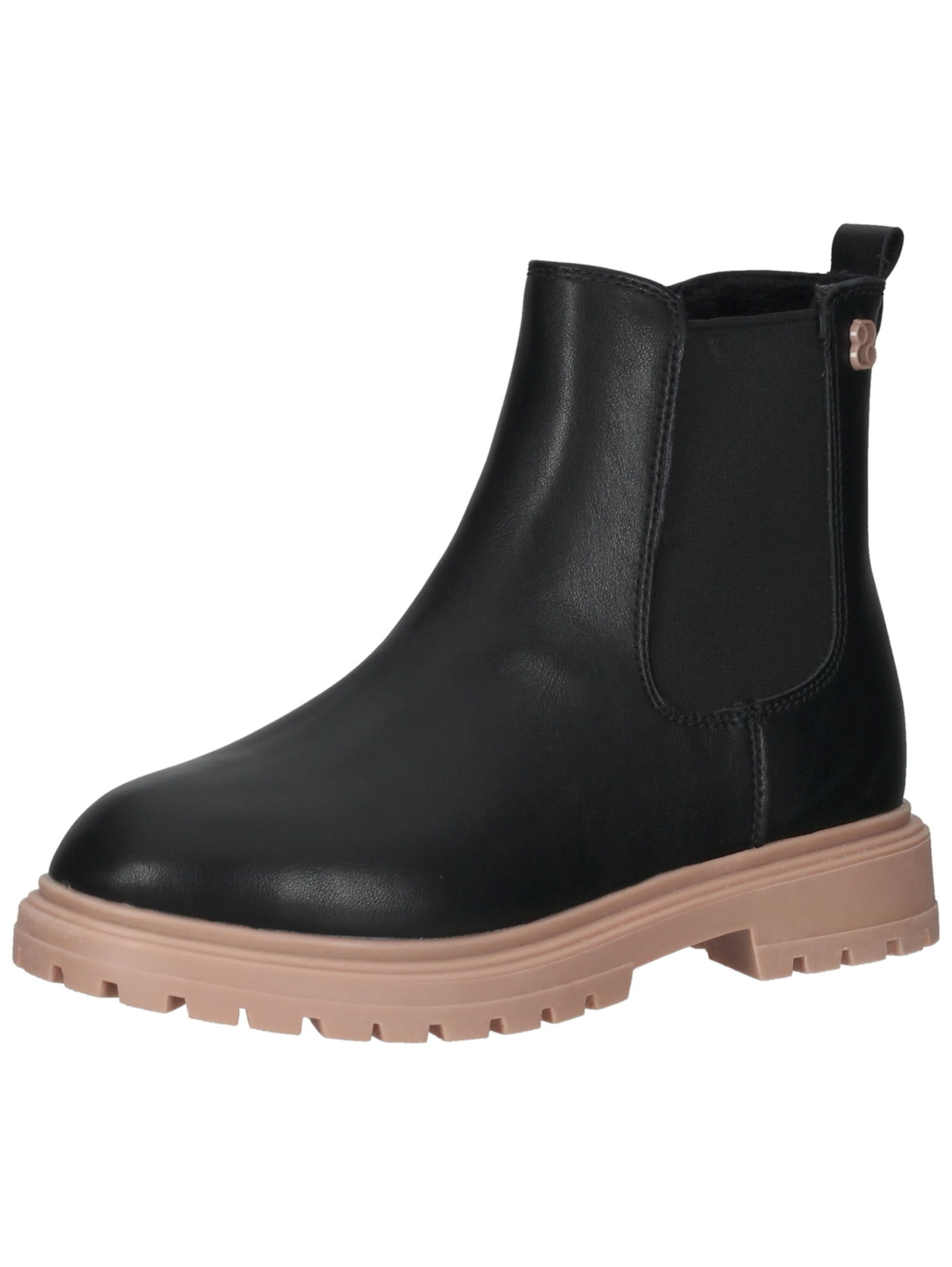 s.Oliver Chelsea Boots in Schwarz: Vorderseite