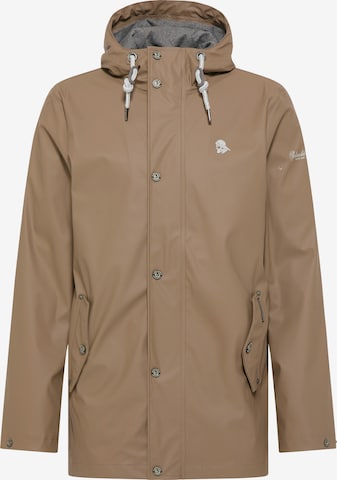 Schmuddelwedda Between-Seasons Parka in Brown: front