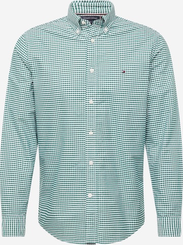 Camicia 'Heritage' di TOMMY HILFIGER in verde: frontale