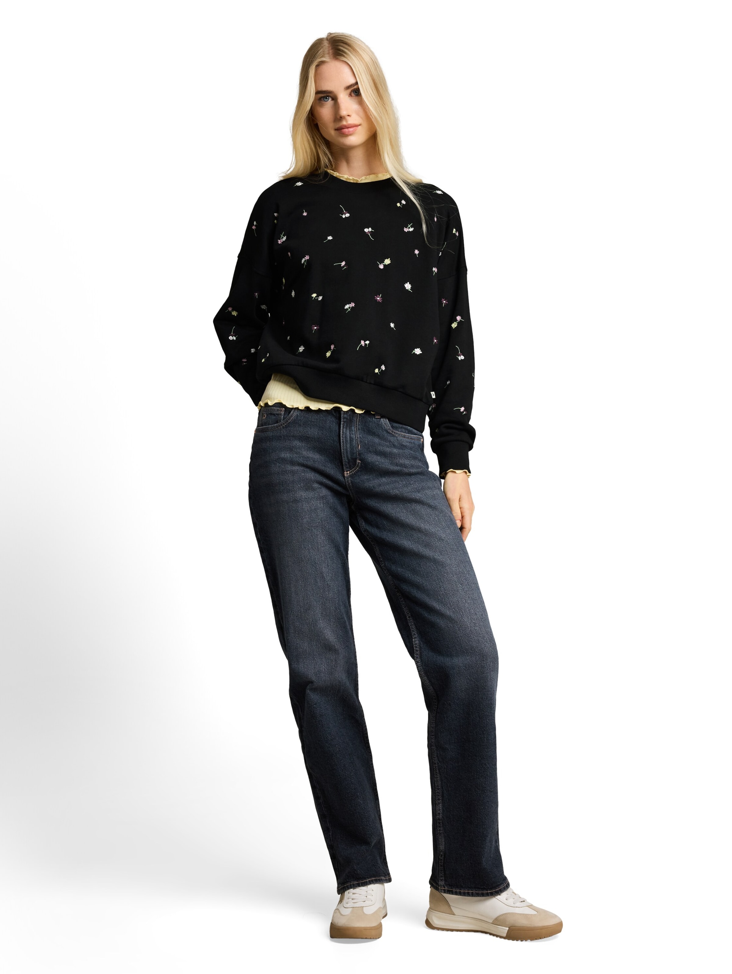Felpa di TOM TAILOR DENIM in nero