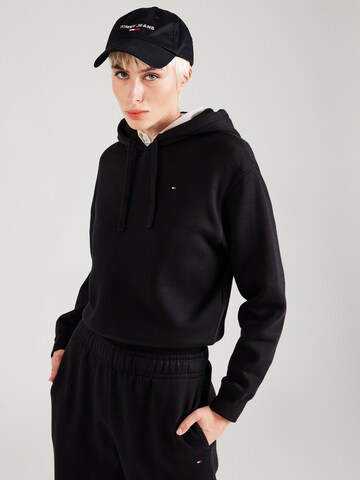 TOMMY HILFIGER Суичър в черно: отпред