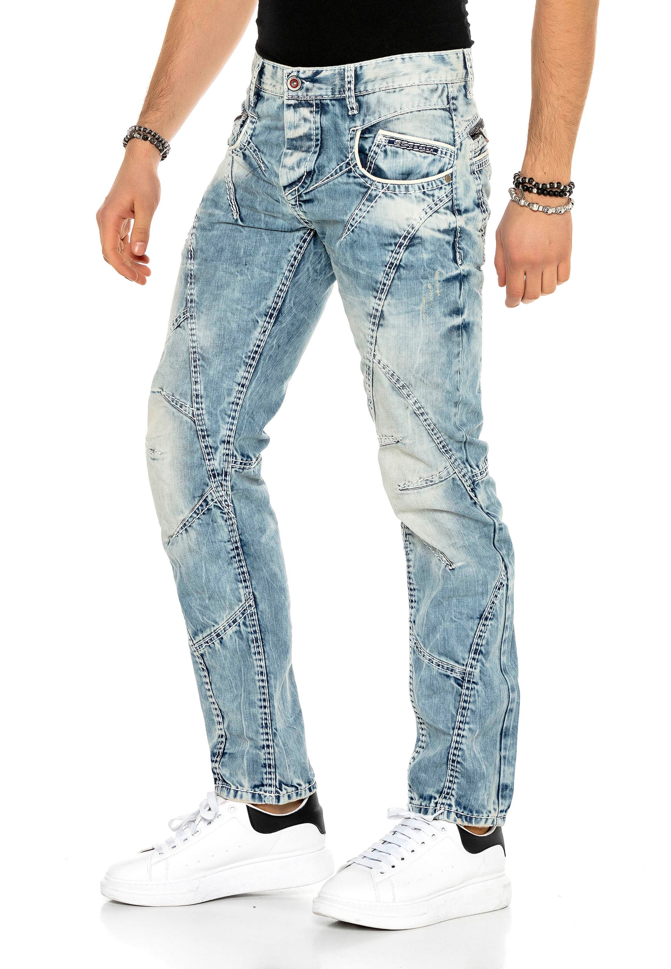 CIPO & BAXX Regular Jeans 'Rugged' in Blue