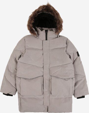 NAME IT Winter Jacket 'Neut' in Grey: front