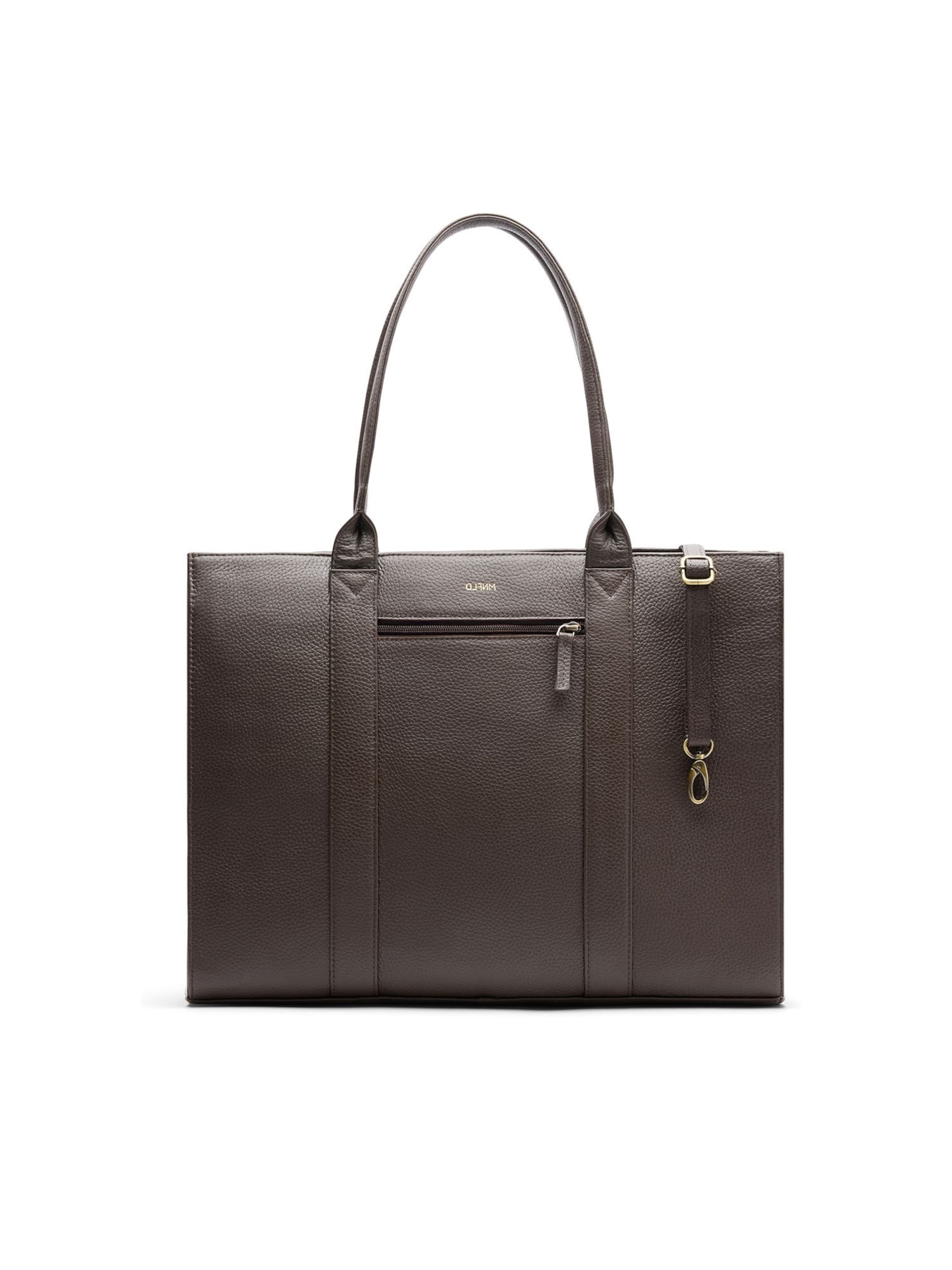 MANFIELD Shopper in Bruin: voorkant