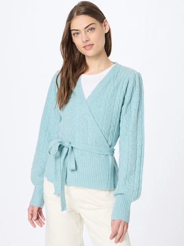 Cardigan Warehouse en bleu : devant