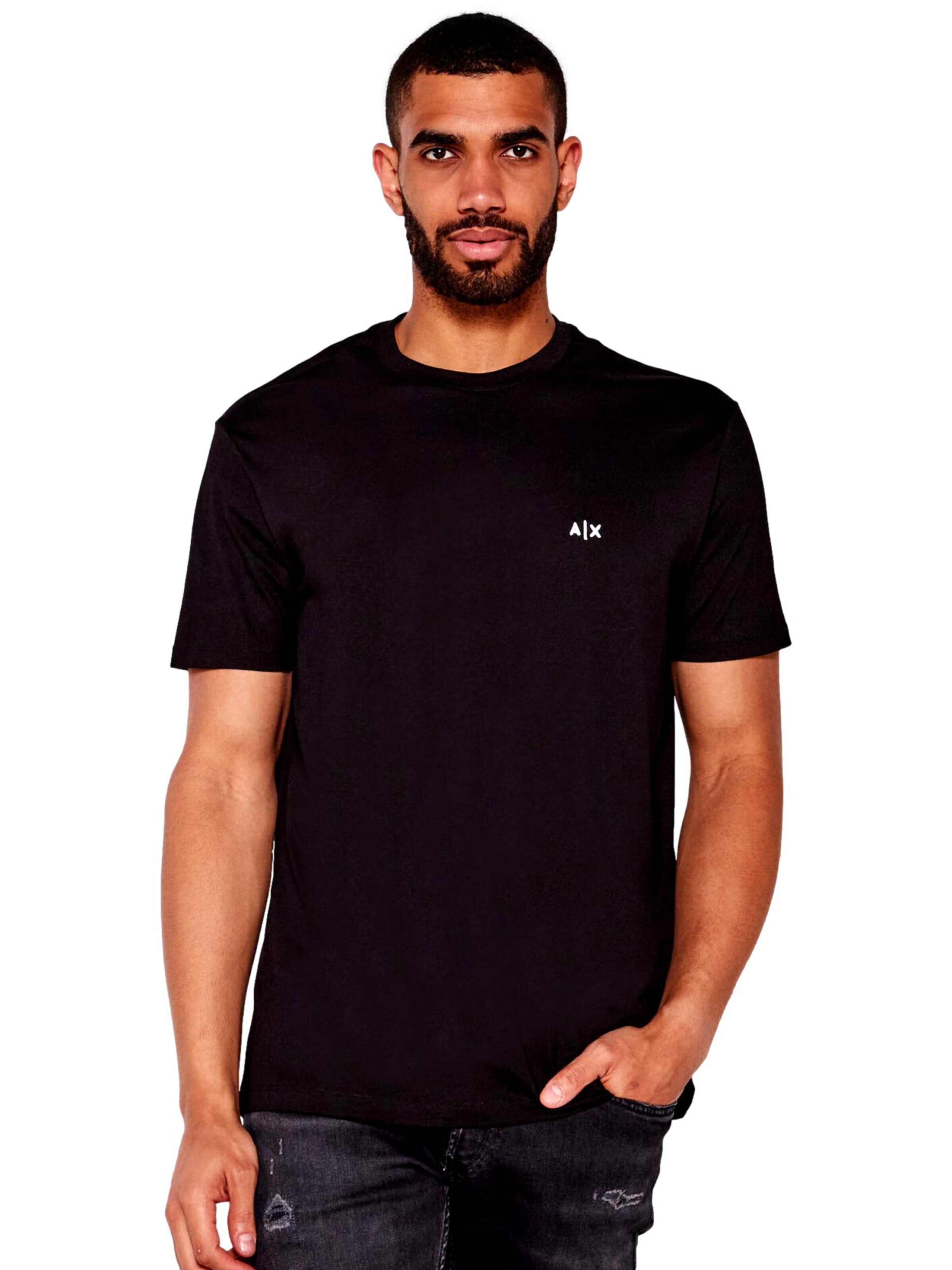 T-Shirt ARMANI EXCHANGE en noir : devant