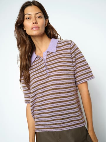 MOS MOSH Shirt 'Milvi ' in Lila: voorkant