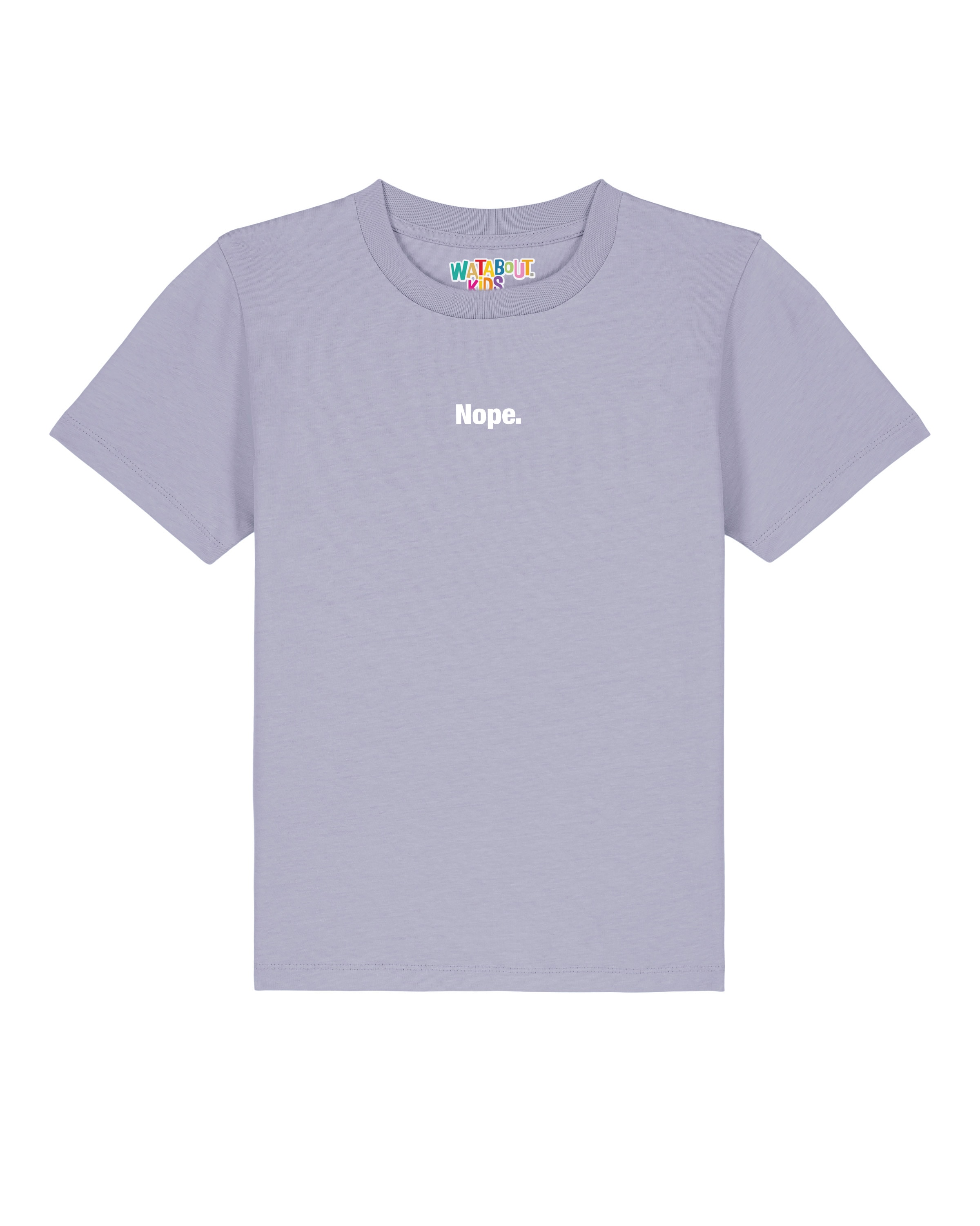 watabout.kids Shirt 'Nope' in Lila: voorkant