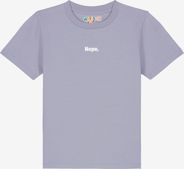 watabout.kids T-Shirt 'Nope' in Lila: Vorderseite