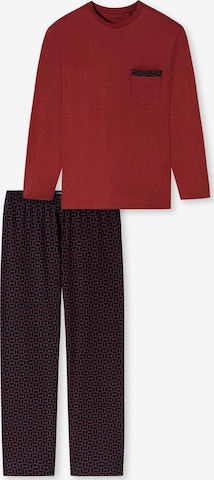SCHIESSER Pyjama lang 'Comfort Nightwear' in Rot: Vorderseite
