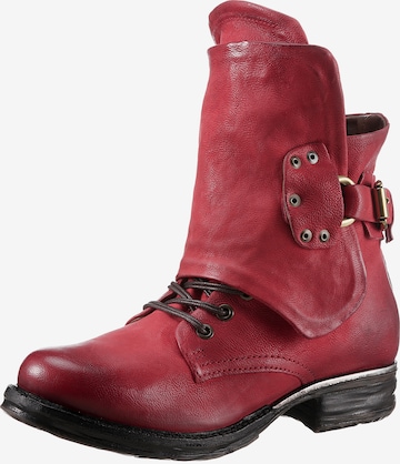 A.S.98 Ankle Boots in Red: front