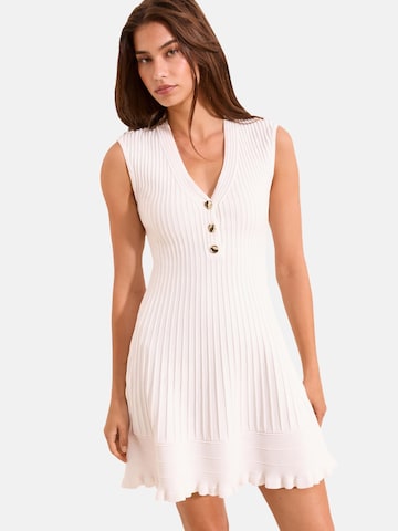 Abito in maglia di Lipsy in bianco: frontale