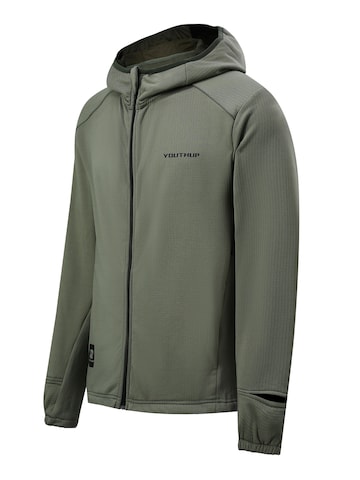 YOUTHUP Athletic Jacket 'ARMFENSTER' in Green