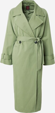 Stefanel Between-Seasons Coat in Green: front