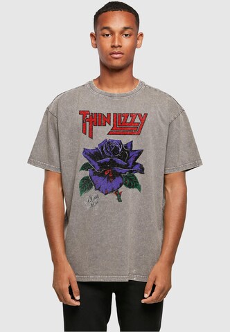 Maglietta 'Thin Lizzy - Rose Color' di Merchcode in grigio: frontale